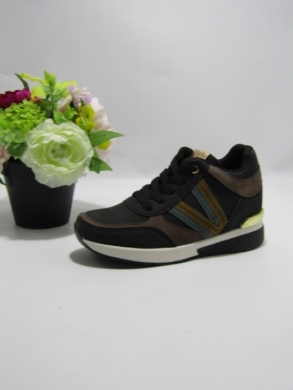 Buty sportowe damskie na koturnie (36-41) XY-386 BLACK