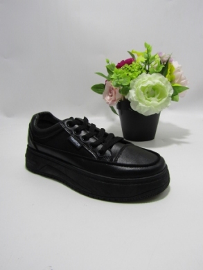 Buty sportowe damskie na płaskim (36-41) HZ17 BLACK