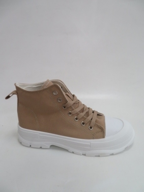 Trampki damskie na koturnie (36-41) X-222 KHAKI