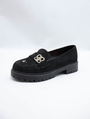 Mokasyny damskie na płaskim (36-41) XJ-762 BLACK