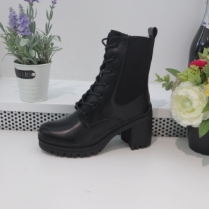 Botki damskie na obcasie (36-41) HB-228 BLACK
