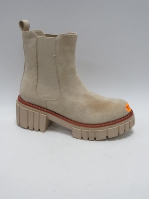 Botki damskie ocieplane na obcasie (36-41) C801 BEIGE