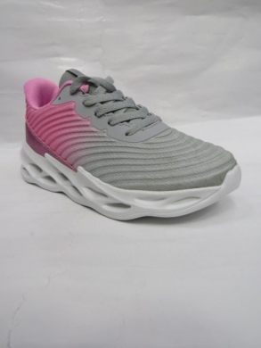 Buty sportowe damskie na płaskim (36-41) SD2582  GREY/PINK