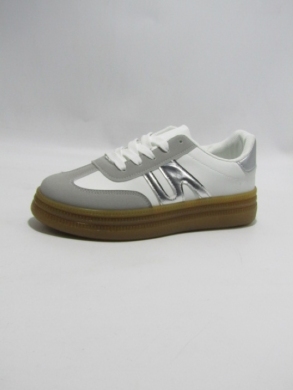 Buty sportowe damskie na płaskim (36-41) LL1971 WHITE