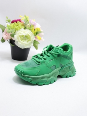 Buty sportowe damskie na płaskim (36-41) LL1842 GREEN
