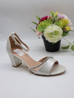 Sandały damskie na obcasie (36-41) 6282 SILVER