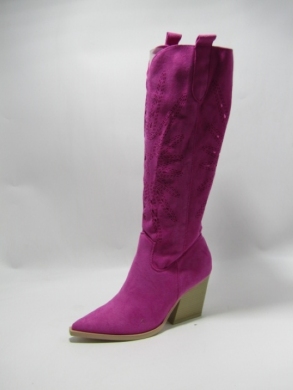 Kozaki damskie na obcasie (36-41) 1126-16 PURPLE