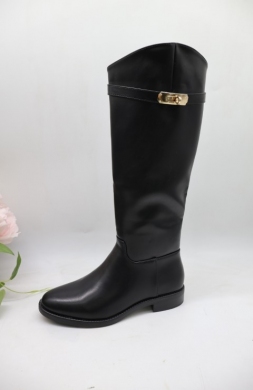 Kozaki damskie na płaskim (36-41) 6900 BLACK