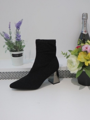 Botki damskie na obcasie (36-41) 5758 BEIGE