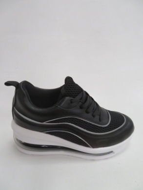 Buty sportowe damskie na koturnie (36-41) Y593 BLACK