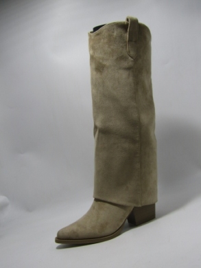 Kozaki damskie ocieplane na obcasie (36-41) WZ-82 KHAKI
