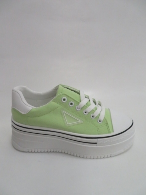 Trampki damskie na koturnie (36-41) AB972 GREEN