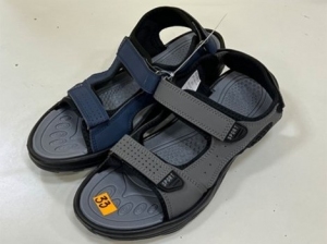Sandały męskie (41-46) 128M BLA/NAVY/GR
