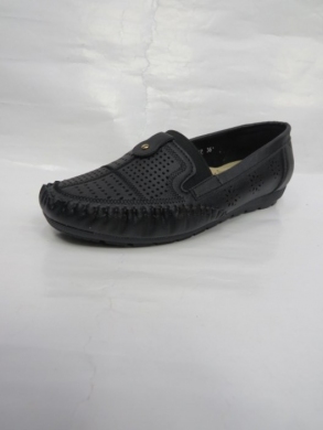 Mokasyny damskie na płaskim (36-41) J5-17 BLACK
