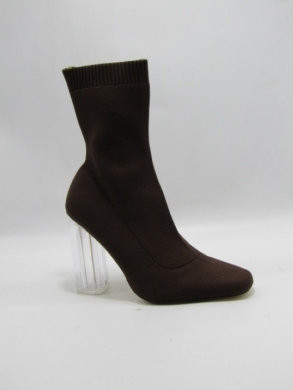 Botki damskie na obcasie (36-41) HP329 BROWN