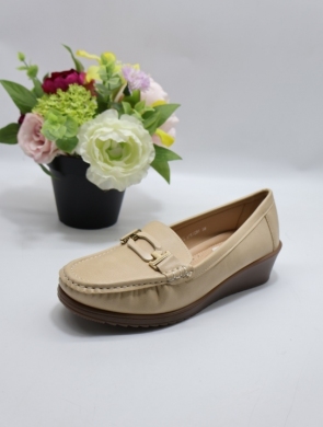 Mokasyny damskie na koturnie (36-41) QQ-12 APRICOT