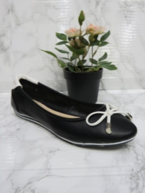 Baleriny damskie (36-41) HMS-505-1 WHITE/BLACK