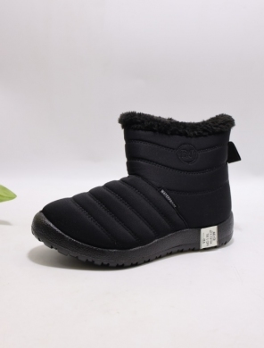 Botki damskie ocieplane na płaskim (36-41) M2-1 BLACK