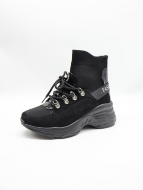 Botki damskie na płaskim (36-41) SG-617 BLACK