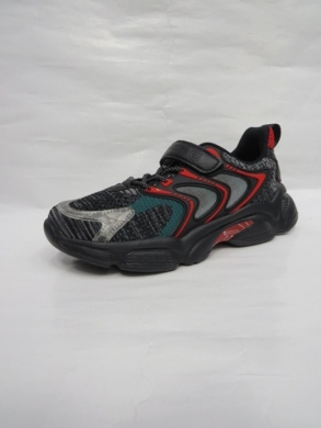 Buty sportowe chłopięce (32-37) L315 BLACK/RED