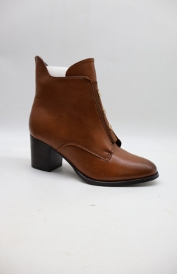 Botki damskie ocieplane na obcasie (36-41) BA-620 BROWN