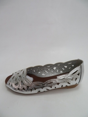 Baleriny damskie na płaskim (36-41) H609 SILVER