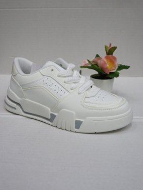 Buty sportowe damskie na płaskim (36-41) FOH-37 WHITE/GREY