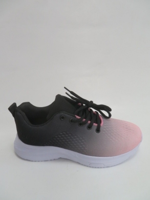 Buty sportowe damskie na płaskim (37-42) JX2117 PINK/BLACK