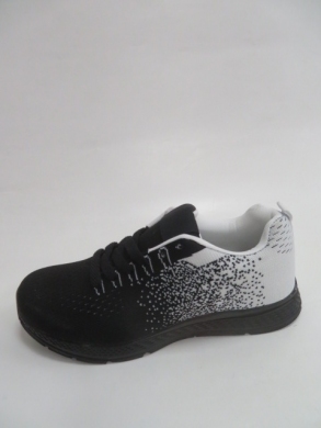 Buty sportowe damskie na płaskim (36-41) D2101-312 WHITE/BLACK/BLUE