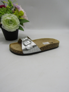 Klapki damskie na płaskim (36-41) 44502 SILVER