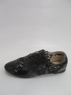Półbuty damskie na płaskim (36-41) F128-25 BLACK