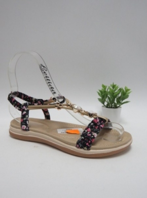 Sandały damskie na płaskim (36-41) FY6906 BLACK