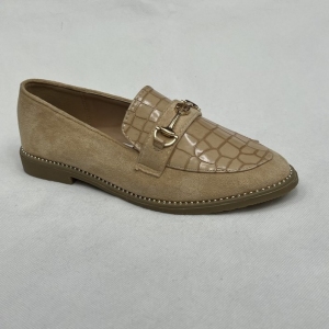 Mokasyny damskie na płaskim (36-41) N842 PINK