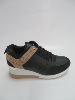 Buty sportowe damskie na koturnie (36-41) LJ-56 BLACK