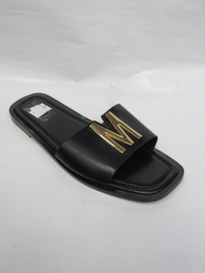 Klapki damskie na płaskim (36-41) HM5007 BLACK