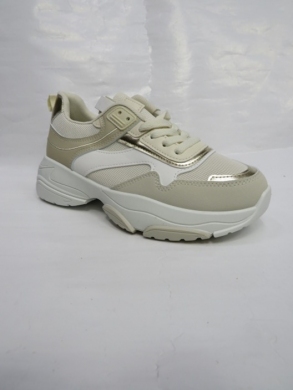 Buty sportowe damskie na płaskim (36-41) 9276 BEIGE