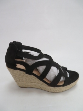 Sandały Damskie na koturnie (36-41) 108-121 BLACK