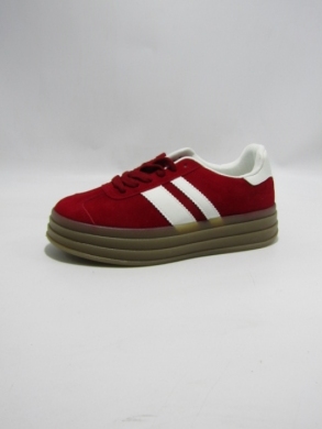 Buty sportowe damskie na płaskim (36-41) ZY-616 RED