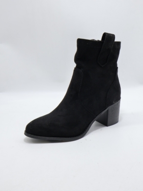 Botki damskie na obcasie (36-41) F6260 BLACK