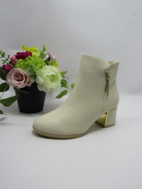 Botki damskie ocieplane na obcasie (36-41) DX2308 BEIGE