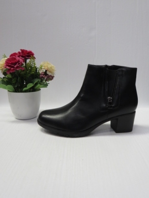 Botki damskie ocieplane na obcasie (36-41) J-115 BLACK