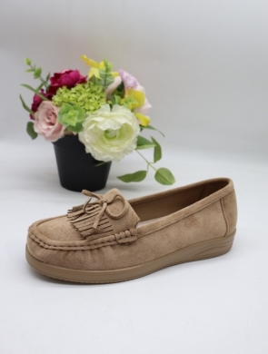 Mokasyny damskie na płaskim (36-41) 3102 KHAKI