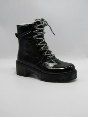 Botki damskie ocieplane na płaskim (38-41) D19-7762-2 BLACK