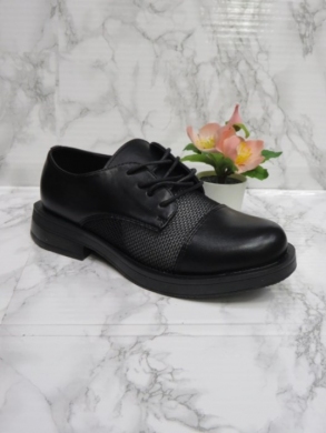 Półbuty damskie na płaskim (36-41) A21-8313 BLACK