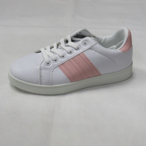 Buty sportowe damskie na płaskim (36-41) DS99-18 WHITE/PINK