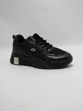 Buty sportowe damskie na płaskim (36-41) E586-1 BLACK