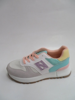 Buty sportowe damskie na płaskim (36-41) AB1784 GREY/GREEN