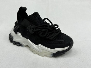 Sneakersy damskie niskie (36-41) YB-201 BLACK