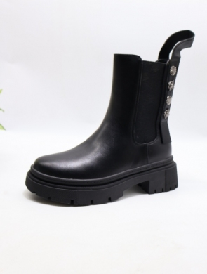 Botki damskie na płaskim (36-41) HQ7731 BLACK