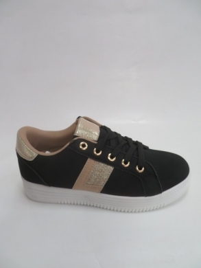 Buty sportowe damskie na płaskim (36-41) QS-19 BLACK